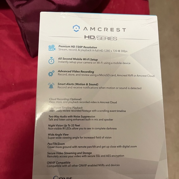 Amcrest 720P WiFi Video Monitoring Security Wireless IP Camera with Pan/Tilt - Picture 4 of 4